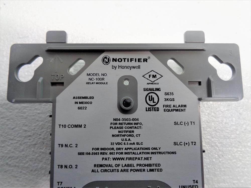 Lot of (4) Honeywell Notifier Relay Control Modules NC-100R